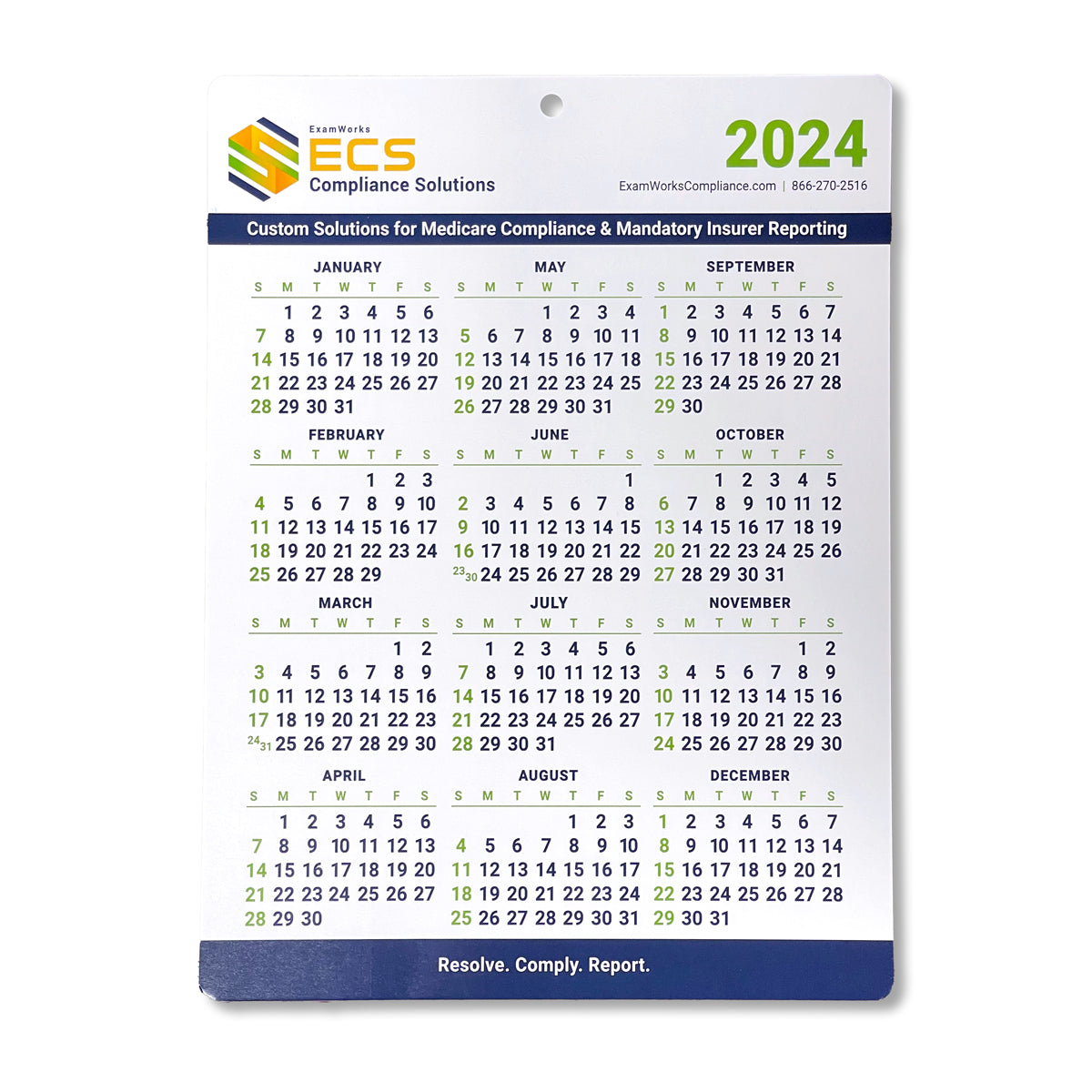 2024 ECS Calendars, pack of 5 ECS Order Portal