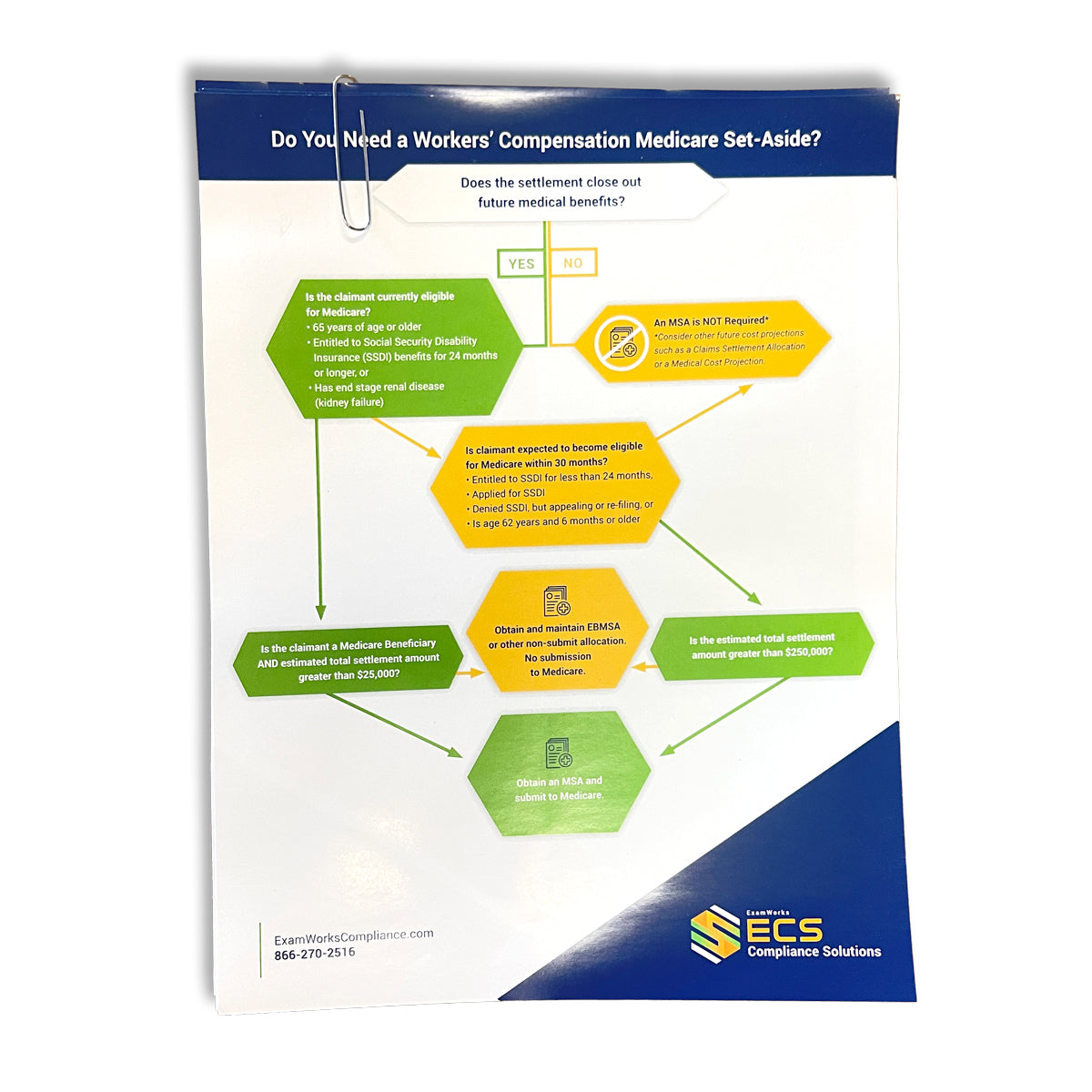MSA Decision / CP Chart, pack of 25