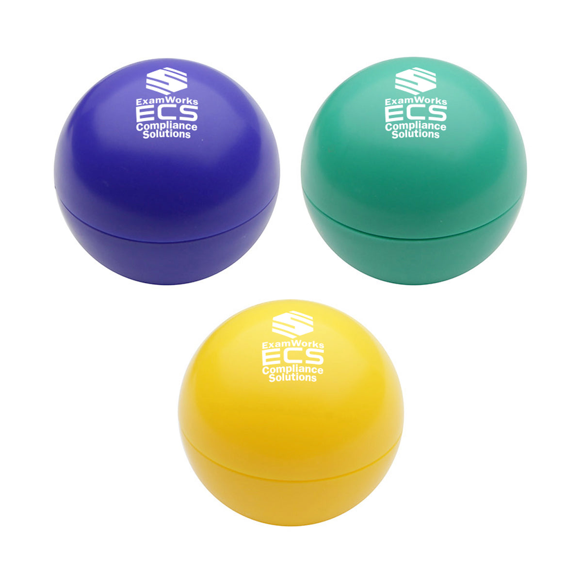 ECS Round Lip Balm, pack of 25 - assorted colors